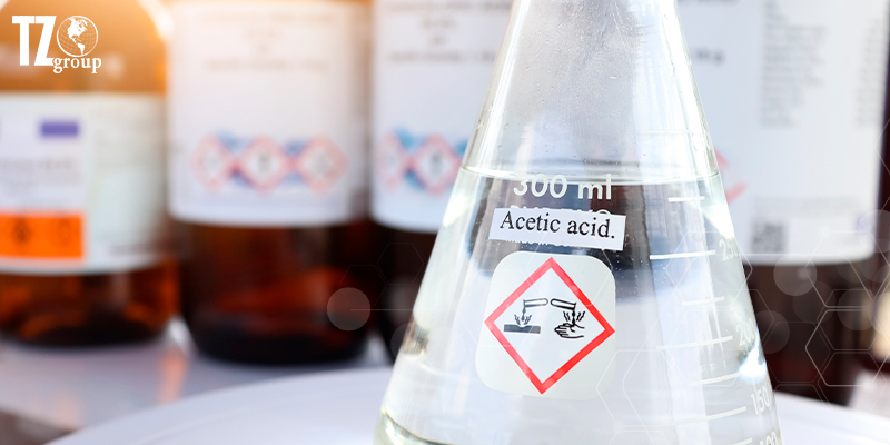 Acetic acid uses in textile and food industry